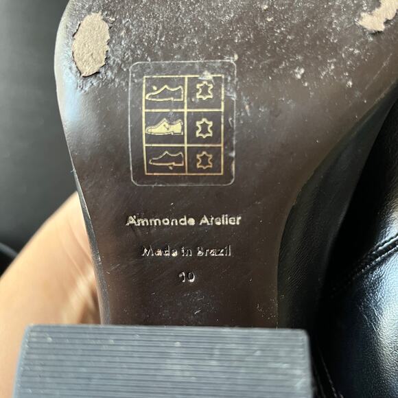 A'mmonde Atelier Black Heeled Boots - Picture 9 of 9